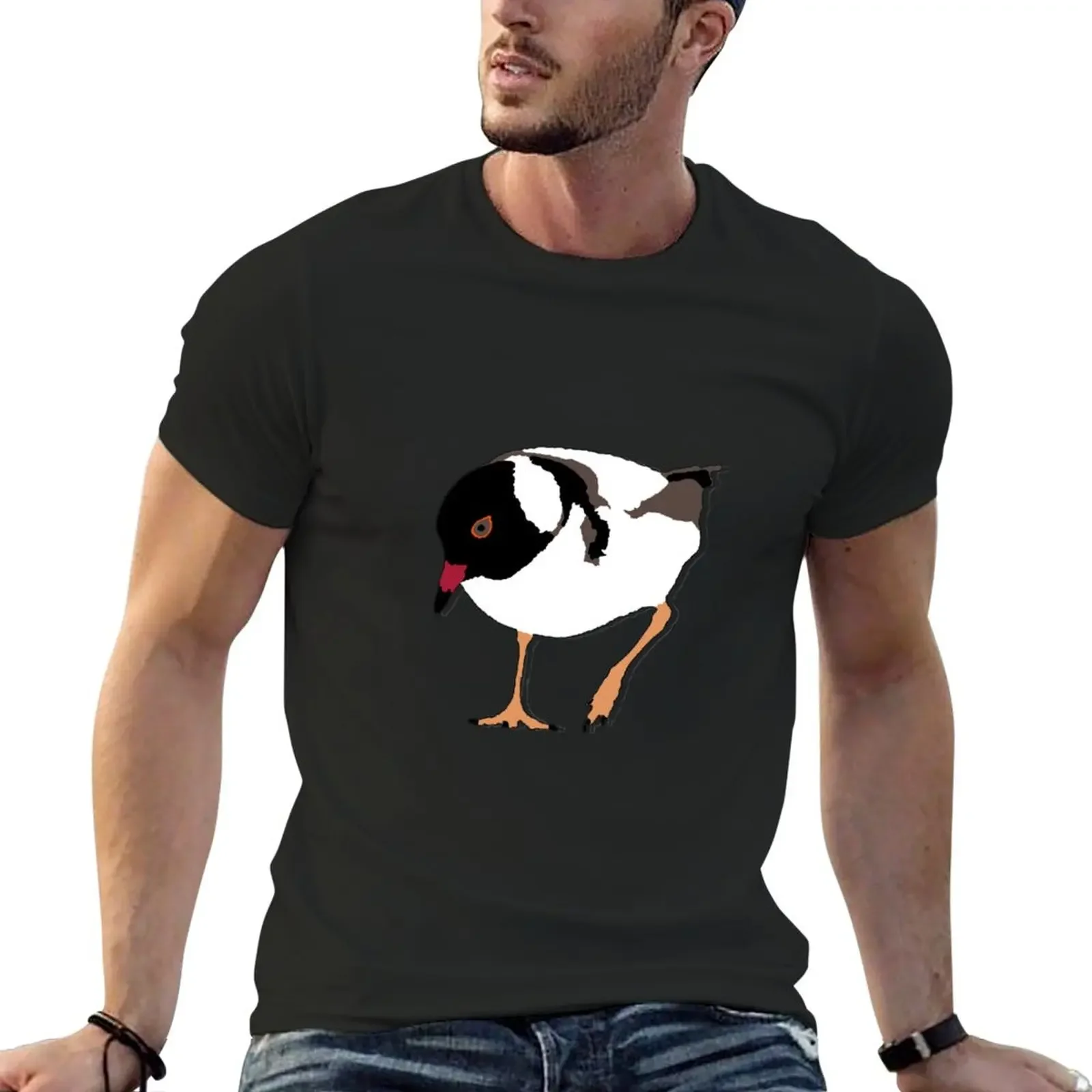 Hooded Plover T-Shirt black t shirts black t shirt cute clothes mens tall t shirts Unisex T-shirts for Men Women Summer Tees