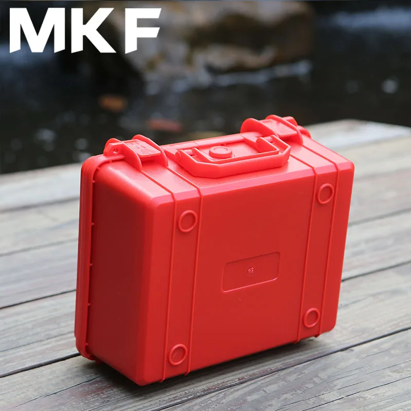 130 * 210 * 270MM Tactical Suitcase PP Plastics Multi Color Electrical Instruments Watch Hardware Storage Box With Sponge Inside