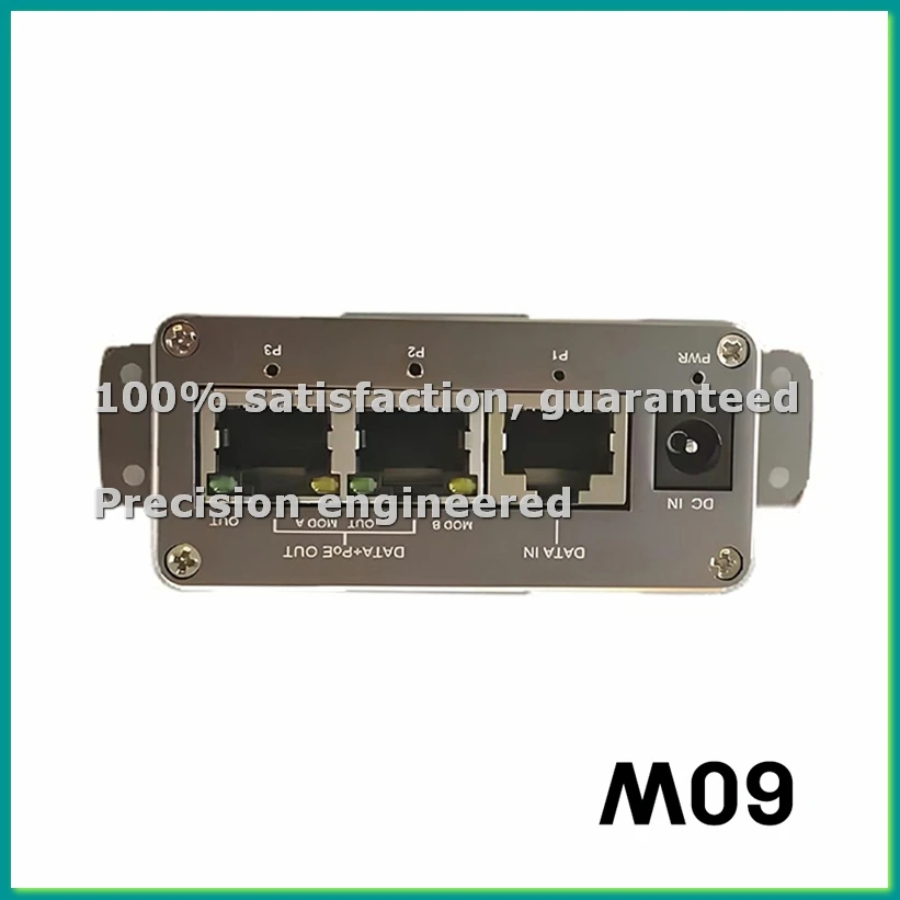 3 Port MINI Gigabit POE Injector 20Vdc-36Vdc Input Mode A and B 24V Passive POE Max 60w Output POE Injector-TCES