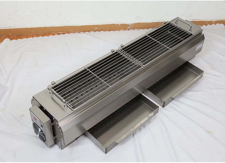 Commercial Charcoal Grill T2 Model Stainless Steel Outdoor Barbecue Grill 1 Burner Temperature Control Flame Safety