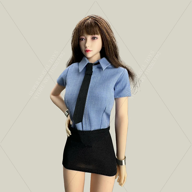 CJG-063 1/6 Scale Female Soldier Clothes Set Long/Short Sleeve Shirts Office Uniform For 12-inches Action Figure Model Doll