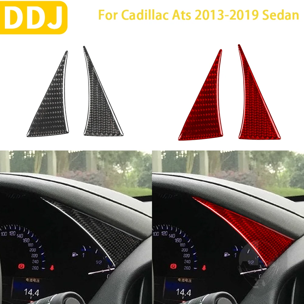 

For Cadillac ATS 2013-2019 Sedan Accessories Car Carbon Fiber Interior Speedometer Panel Trim Sticker Decoration