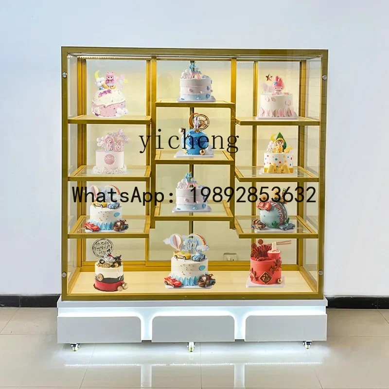 A29  display stand sample cabinet bakery glass commercial window mold display stand surface