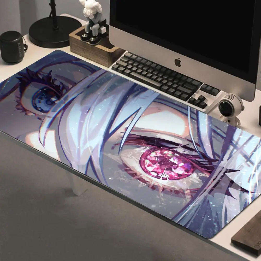 Crystal Eye Large HD Mouse Pad Computer Anime Girl Gamer Keyboard Mousepad Laptop Gaming Accessories Beautiful Desk Mat Carpet