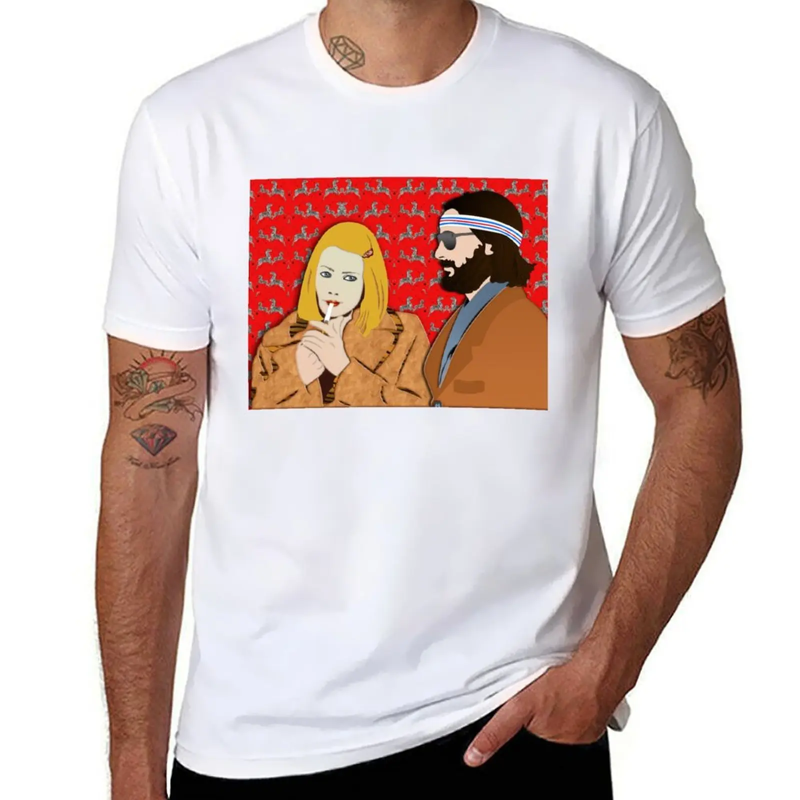 

MARGOT AND RICHIE T-Shirt t shirts for man cotton funny t shirt man plain T-Shirt