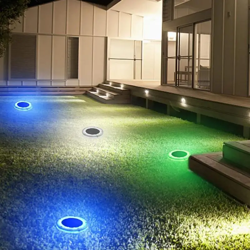 Luces flotantes solares para piscina, decoración de jardín, luces de piscina, fiesta, luz nocturna para patio, estanque, piscina, azul