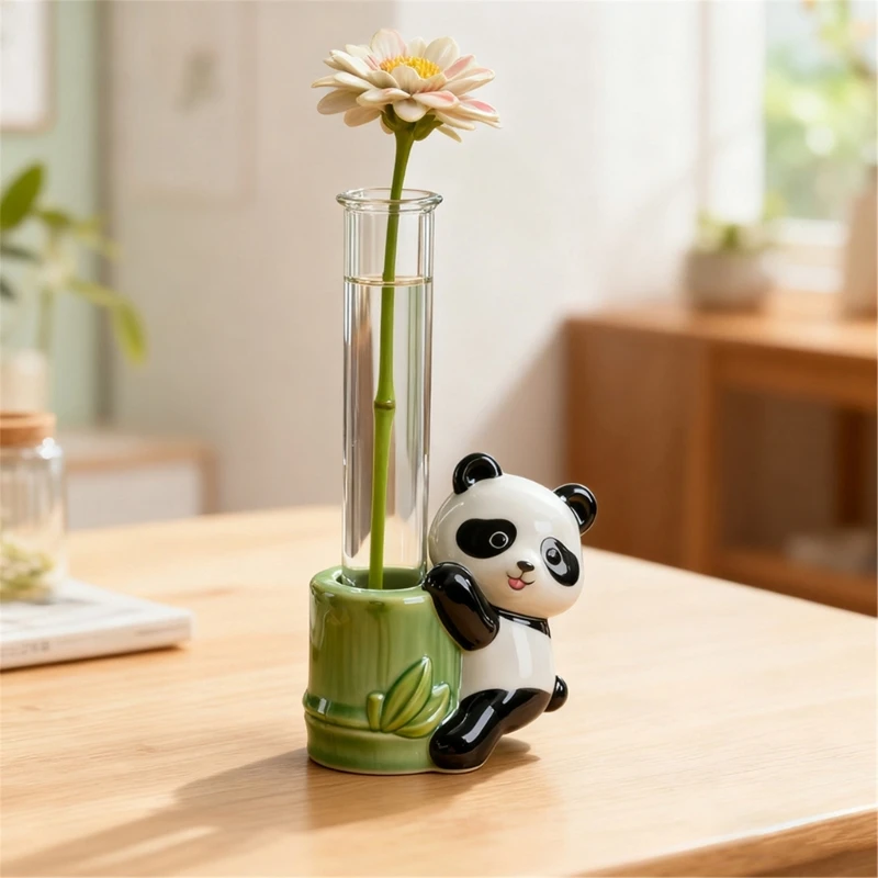  Reusable Rabbit Panda Resin Mold For Water Culture Vases Hydroponic Vase Making Mould Portable Crafting Accessory