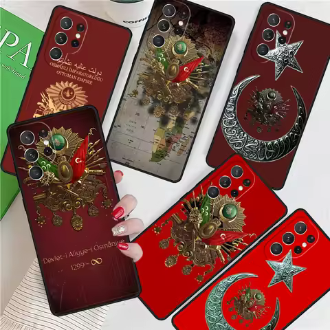 Ottoman Empire Coat For Samsung Galaxy S24 Ultra S21 S22 S8 S9 S10E Note 10 20 Plus FE S23 Phone case Cover Coque