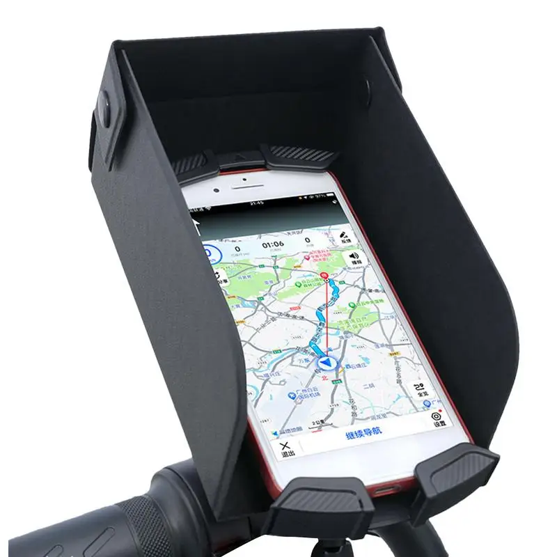 Car Smartphone Sunshade Waterproof Phone Holder 360 Degree Rotation Sun Shade For Phone Phone Umbrella For Sun Shock-Absorbing