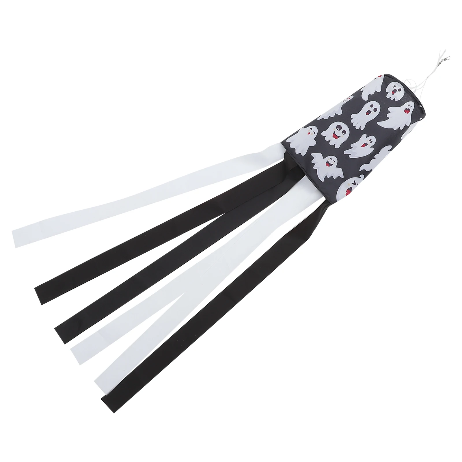 

Halloween Windsock 100cm Preassembled Polyester Hanging Streamer Clip Outdoor Hanging Windsock Flag Decor Flag