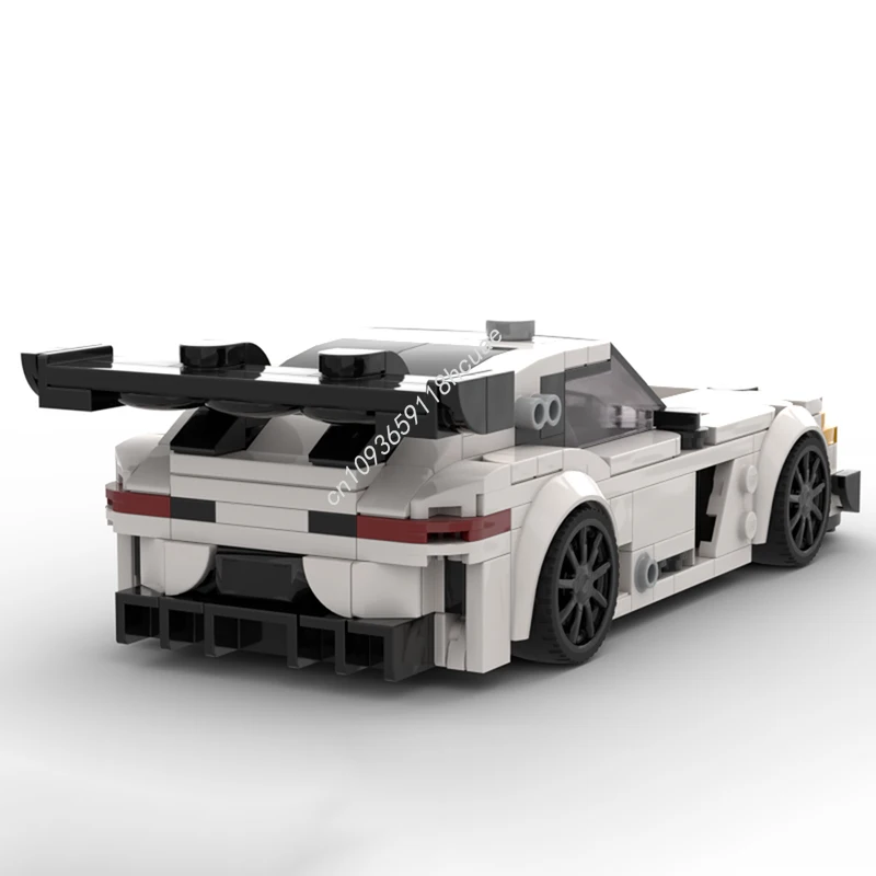 406pcs MOC 2023 Mercedeser AMG GT3 Evo No Livery City Champions Super Car Building Blocks Construction Christmas toy Gift