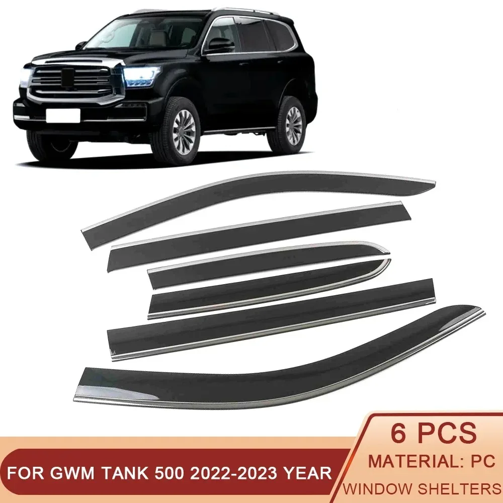 

For GWM Tank 500 2022-2023 Car Window Sun Rain Shade Visors Shield Shelter Protector Cover Sticker Exterior Accessories