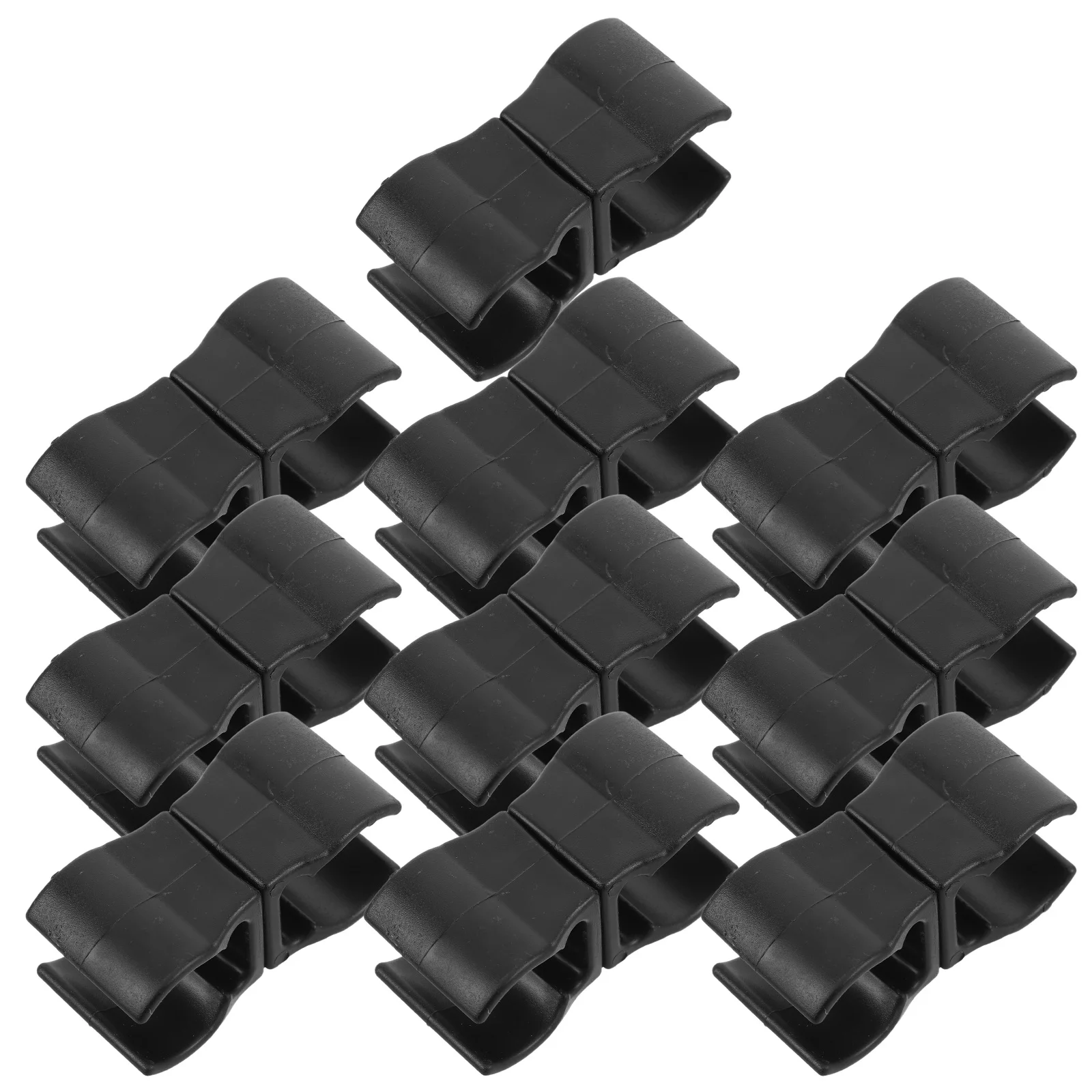 

10pcs Football Training Pole Buckles Sturdy Plastic Utility Clips For Soccer Practice Safety Athletic Marker Rods Bulk Reusable