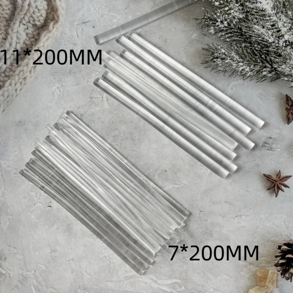 10Pcs Transparent Hot Melt Glue Sticks For Hot Glue Gun Repair Tools 11mm x100mm