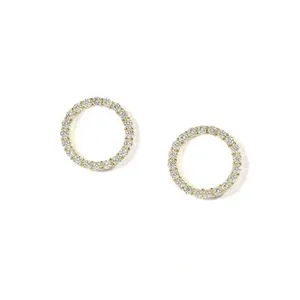 Kleine Ohrringe für Frauen, Gold, Kristall, Minimalist, empfindlich, Koreanisch, Party, Sommermode, Schmuckaccessoires 10 Hauptverkaufs -Goldparty -Ohrring - №6
