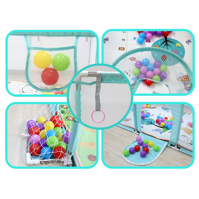 IMBABY Baby Playpen Safety Barrier Children\'s Playpens Kids Fence Balloons Pit Pool Balls For Newborn Balls Playground Basketbal