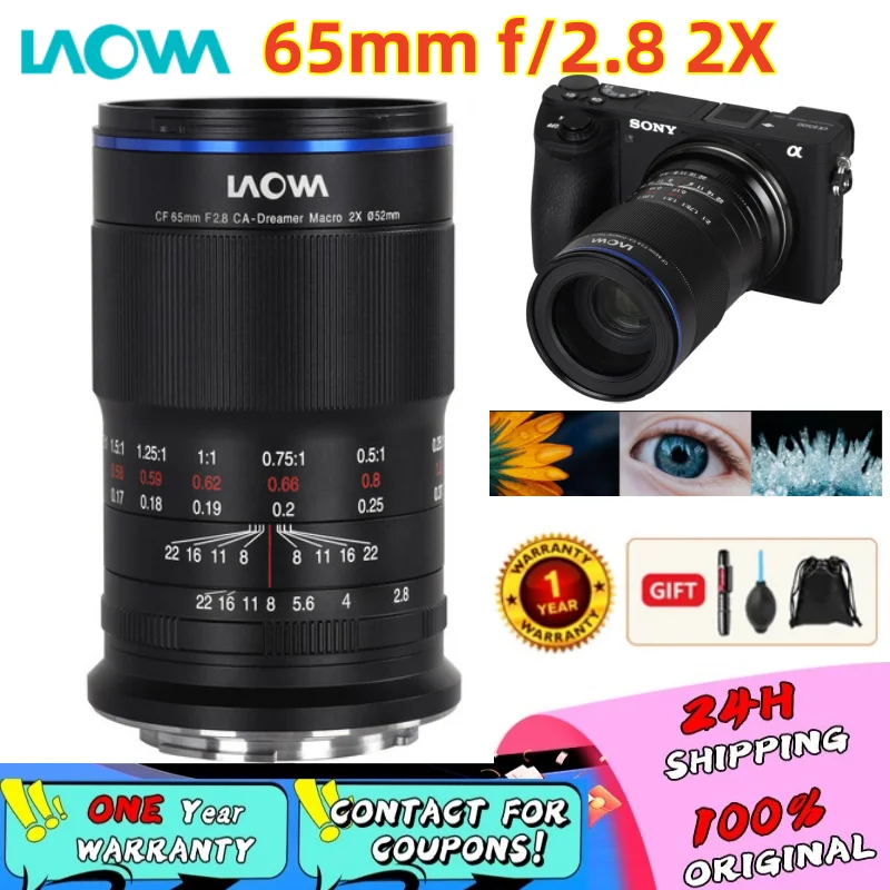 Venus Optics Laowa 65mm f/2.8 2x Ultra Macro APO عدسة الكاميرا لسوني E FUJIFILM X لكاميرات Canon RF EF-M Nikon Z