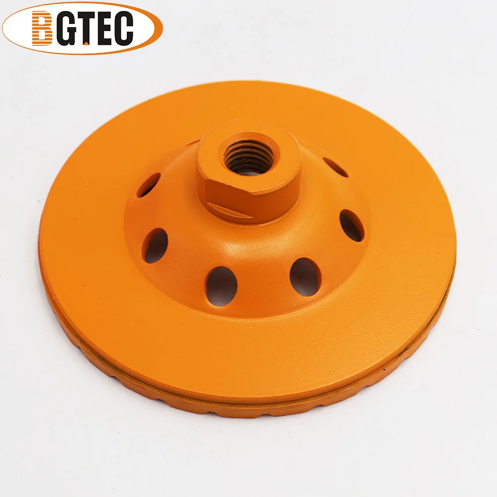 BGTEC 1pc M14 Thread Dia100/115/125/180mm Diamond Turbo Row Grinding Cup Wheel Polishing Marble Concrete Granite Disc Grinder