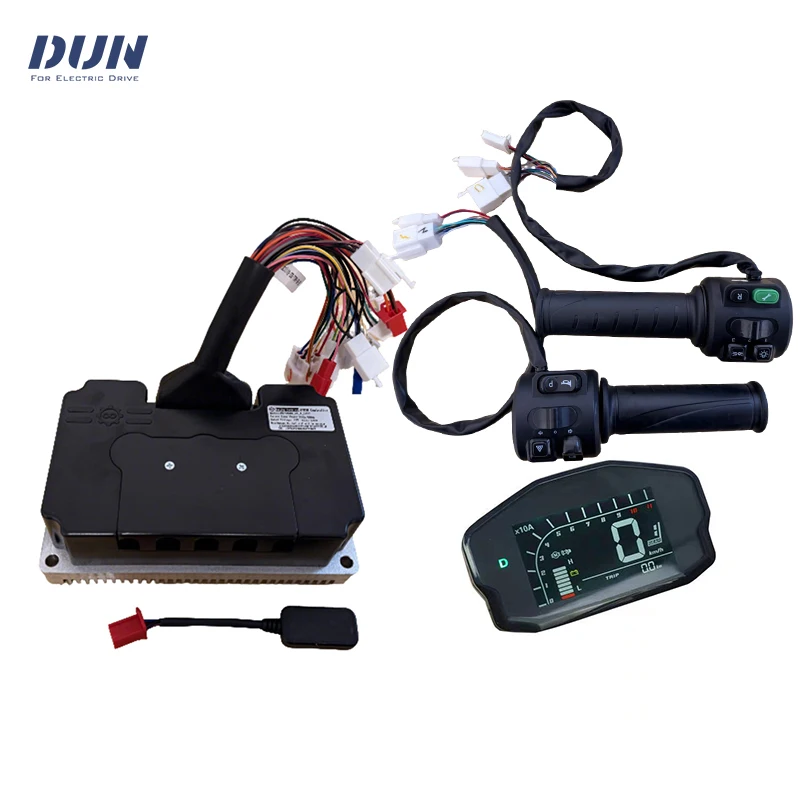 48V-72V nd84680 DC 340A  Phase 680A V2 Hall Sensor BLDC Motherboard with DKD Display and Throttle for 4000W-6000W Motor