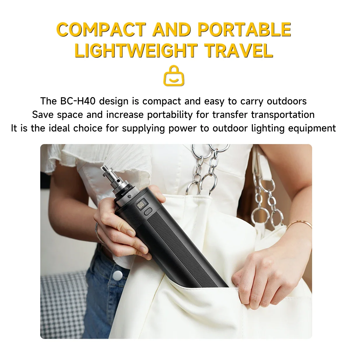 KAZHI 18650 리튬 배터리 그립 40000mAh 올인원 야외용 그립 배터리 카메라 사진 조명 휴대폰 보조 배터리