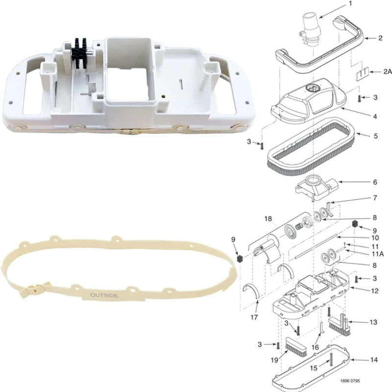 Bể Bụi Váy Thay Thế Một Phần Bể Bụi Kín Nhẫn Thay Thế Đệm Kết Cấu Cao Su Cho GW9500 Và 360151