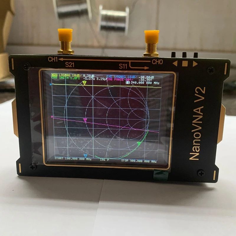 6 Stuks 9dbi 2.4G/5G/5.8G RP-SMA Antenne + 6 U. Fl Kabel Met 3.2Inch Groot Scherm 3G Vector Netwerk Analysator