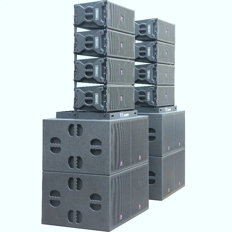 Dual 10 Inch Line Array Speaker, Professional Audio Equipment for Stage Performance and Audio Projects