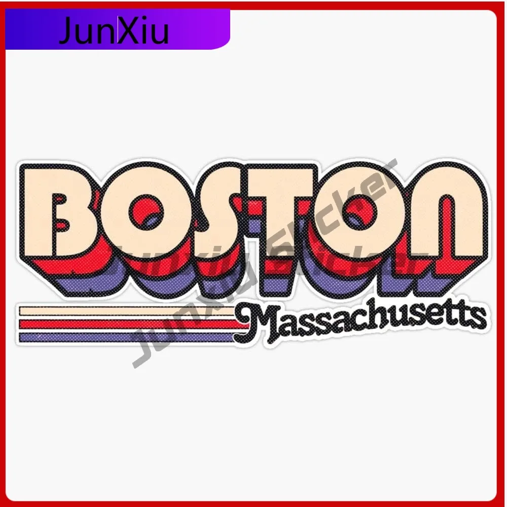 

Boston Ma City Stripes Vinyl Waterproof Sticker Decal Car Laptop Wall Window Bumper Sticker Car Decals And Graphics Suv Window