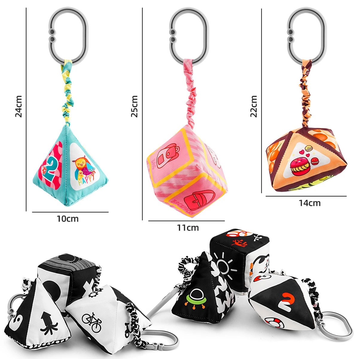 柔らかく揺れる、カサカサと音がする、感覚学習用のおもちゃ。 ベビーカー、チャイルドシート、ベビーベッド、旅行に適しています。 ぬいぐるみ