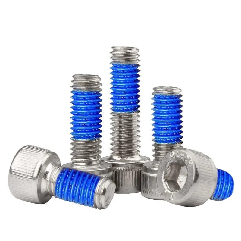 M1.4--M2.5 Anti slip paint surface treatment Anti Loose Spot Glue Stainless Steel DIN912 hex socket head cap screw DJ-001