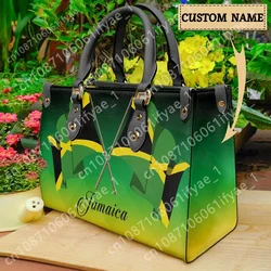 Jamaica Flag Brand Designer Crossbody Bag For Ladies Girls Patriotic Pride Totes Premium Leather Shoulder Bag New Trendy Fashion