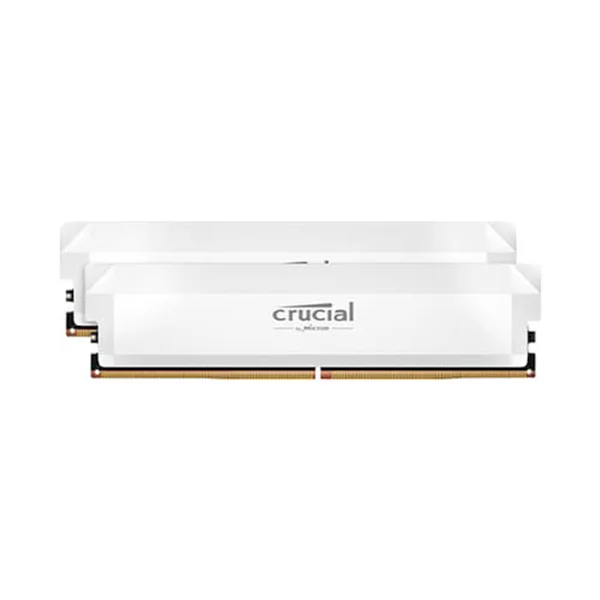 Crucial DDR5 32GB PC5-48000 CL36 Overclocking Package Memory White (16Gx 2/6000MHz) Crew CTS