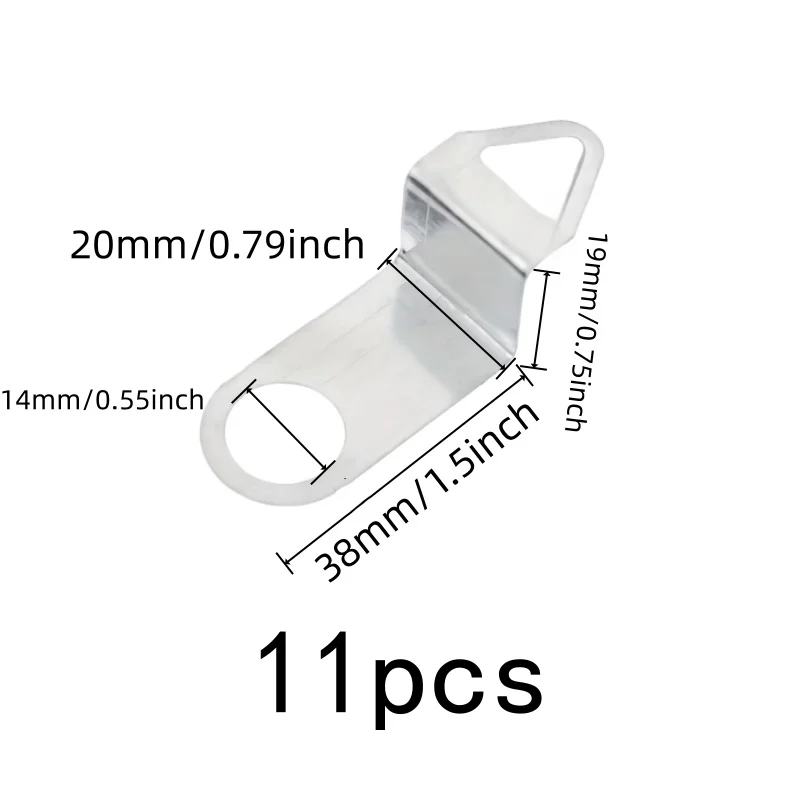 11 pcs Clock Movement Hooks, Compact C-Shape Design, Quartz Clock Installation DIY Wall Clock Making, Sturdy Metal Material