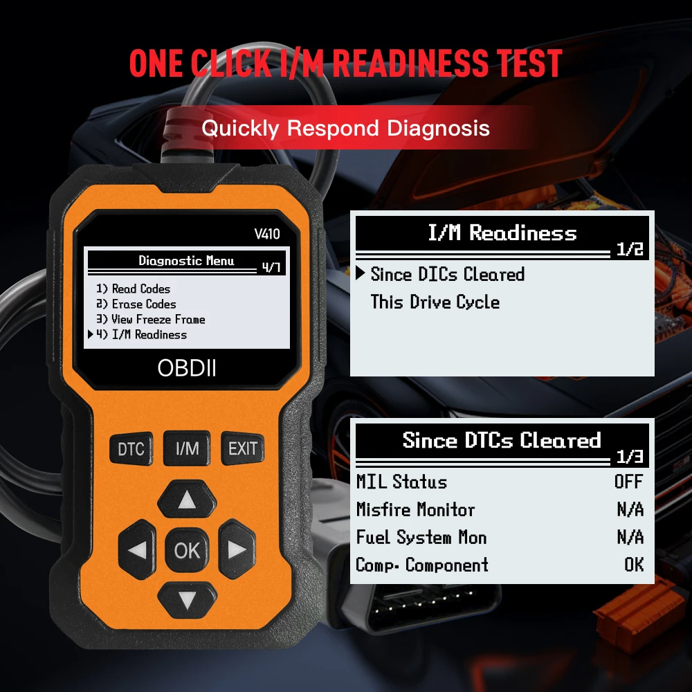 V410 Car Obd2 Scanner Diagnostic Tool Code Reader Engine Fault Code Reader Scanner Can Diagnosis All Obd Ii in 1996 Agreement gallery 2