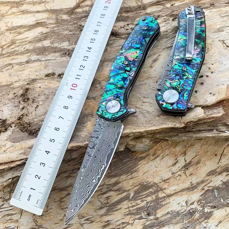 Pocket Knife Sharp Damascus Folding Knife Collectibles Gifts Knives Survival Outdoor EDC Camping Hand Tools Portable