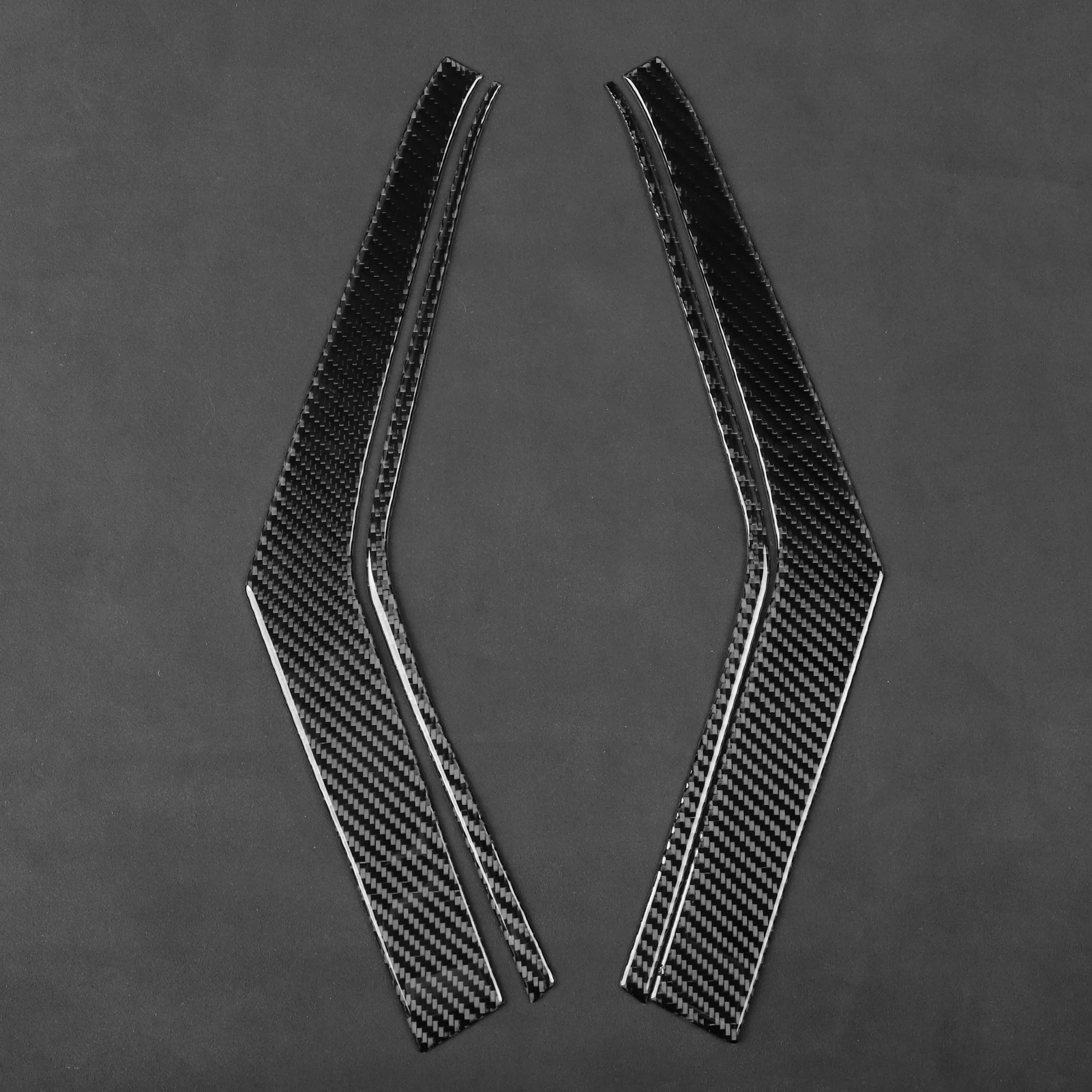 لفورد اكسبلورر 2020-2023 ألياف الكربون نافذة رفع التبديل الجانب لوحة غطاء الكسوة اكسسوارات السيارات الداخلية لاصقة تزيين #5