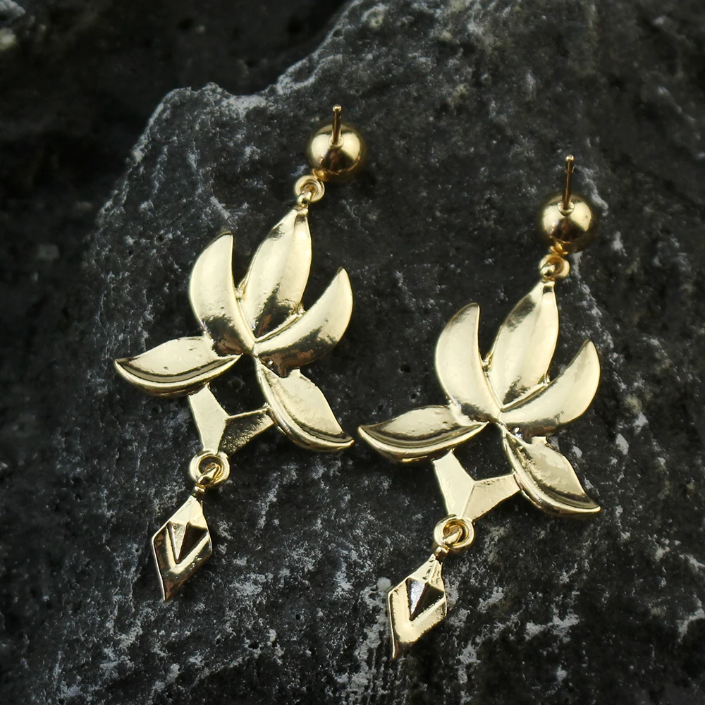 Game Honkai Star Rail Dan Heng Cosplay Earrings Imbibitor Lunae Unisex Pendant Ear Studs Jewelry Accessories Gift ﻿
