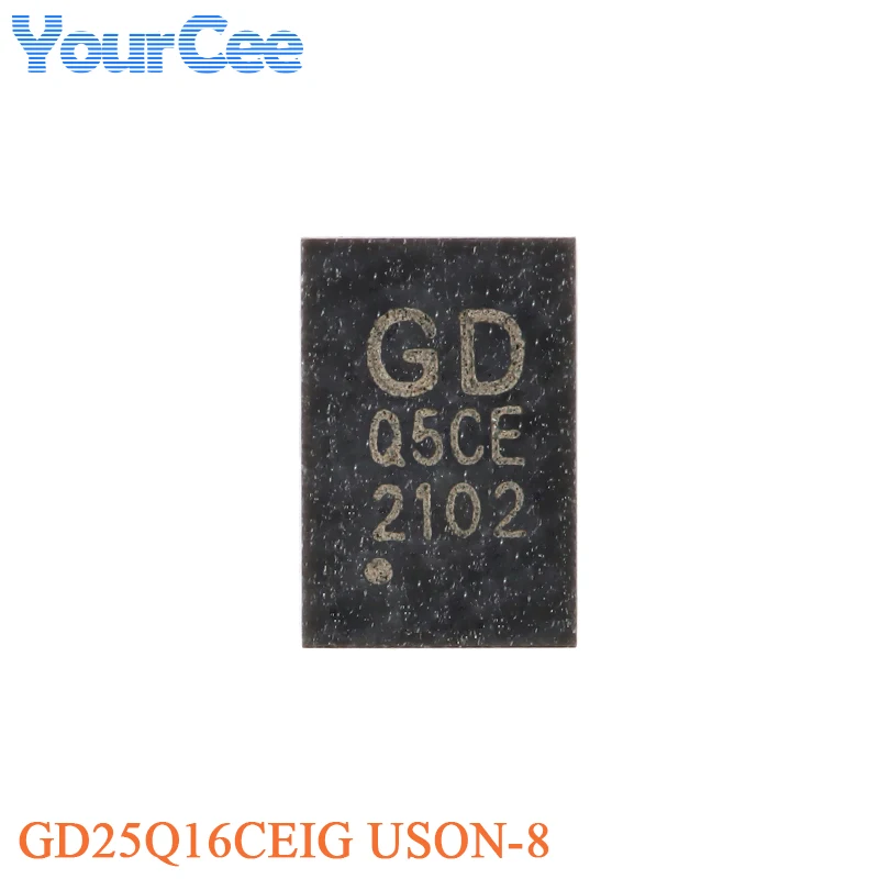 5pcs GD25 GD25Q40CEIG GD25Q80CEIG GD25Q16CEIG USON-8 4M-bit 3.3V Flash IC Chip