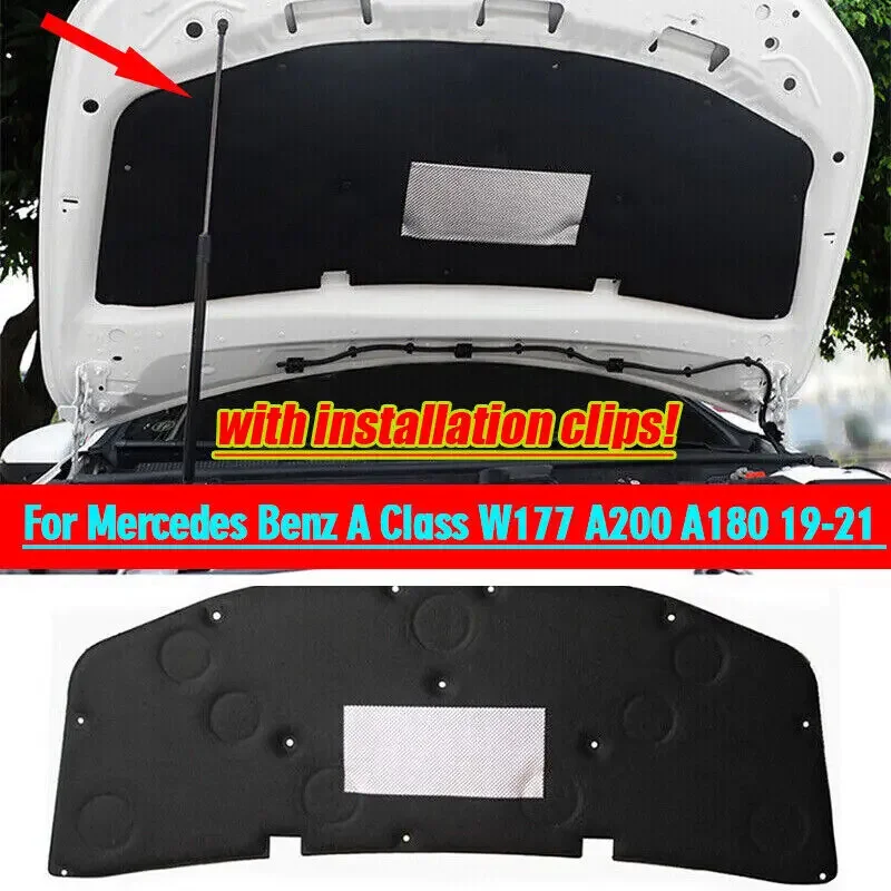 For Mercedes Benz A Class W177 A200 A180 19-21 Hood Engine Sound Insulation Pad