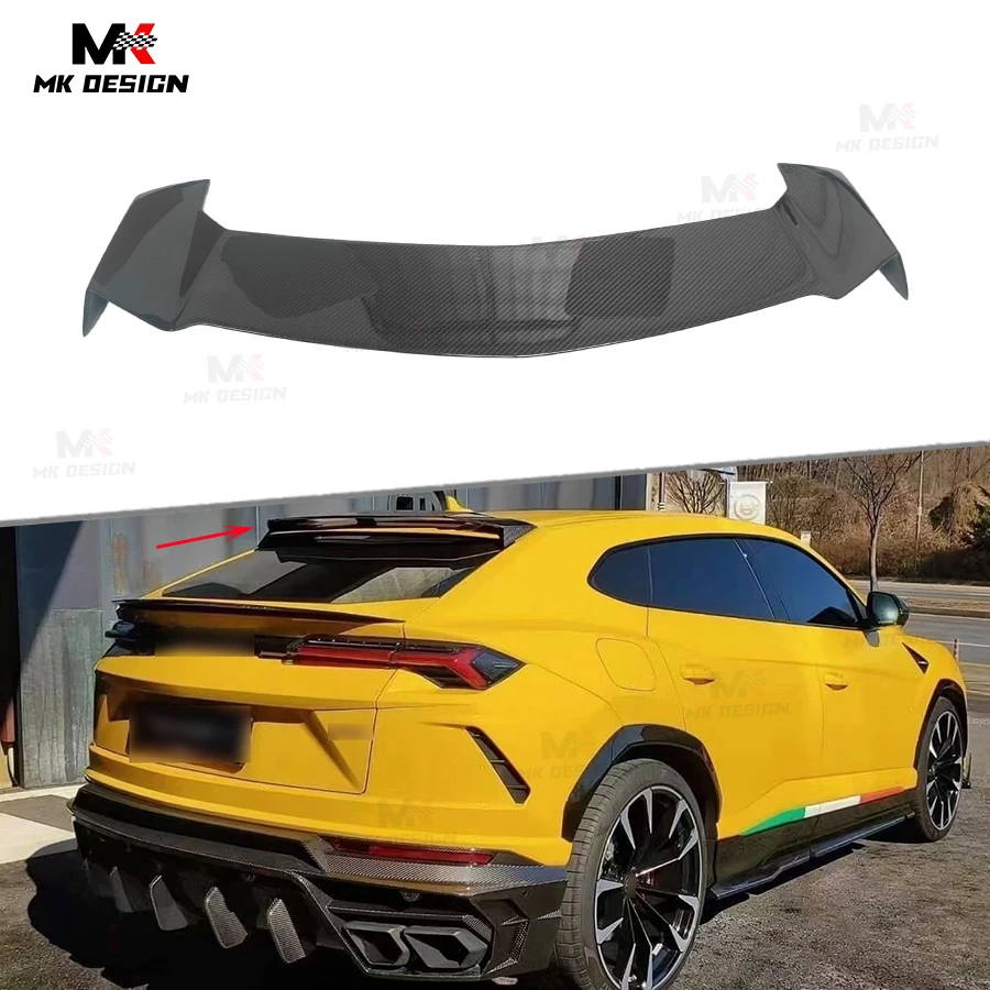 MSY Style Carbon Fiber Rear Roof Spoiler Top Wing for Lamborghini Urus 2018-2024 Roof Wing Window Lip Car Styling