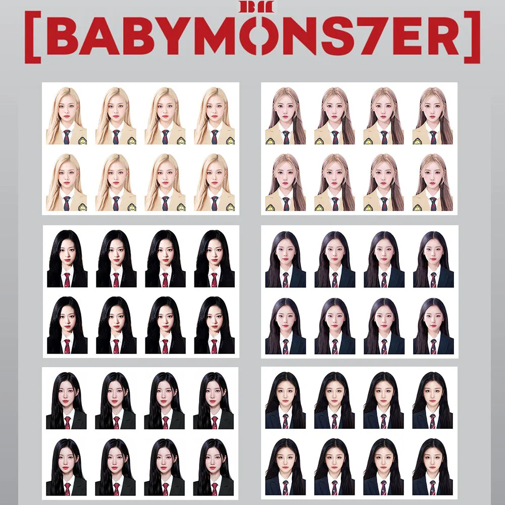 KPOP BABYMONSTER HARAM RORA ASA ID Photo PHARITA CHIQUITA One-inch Photograph Fans Collection Gift Star Surround