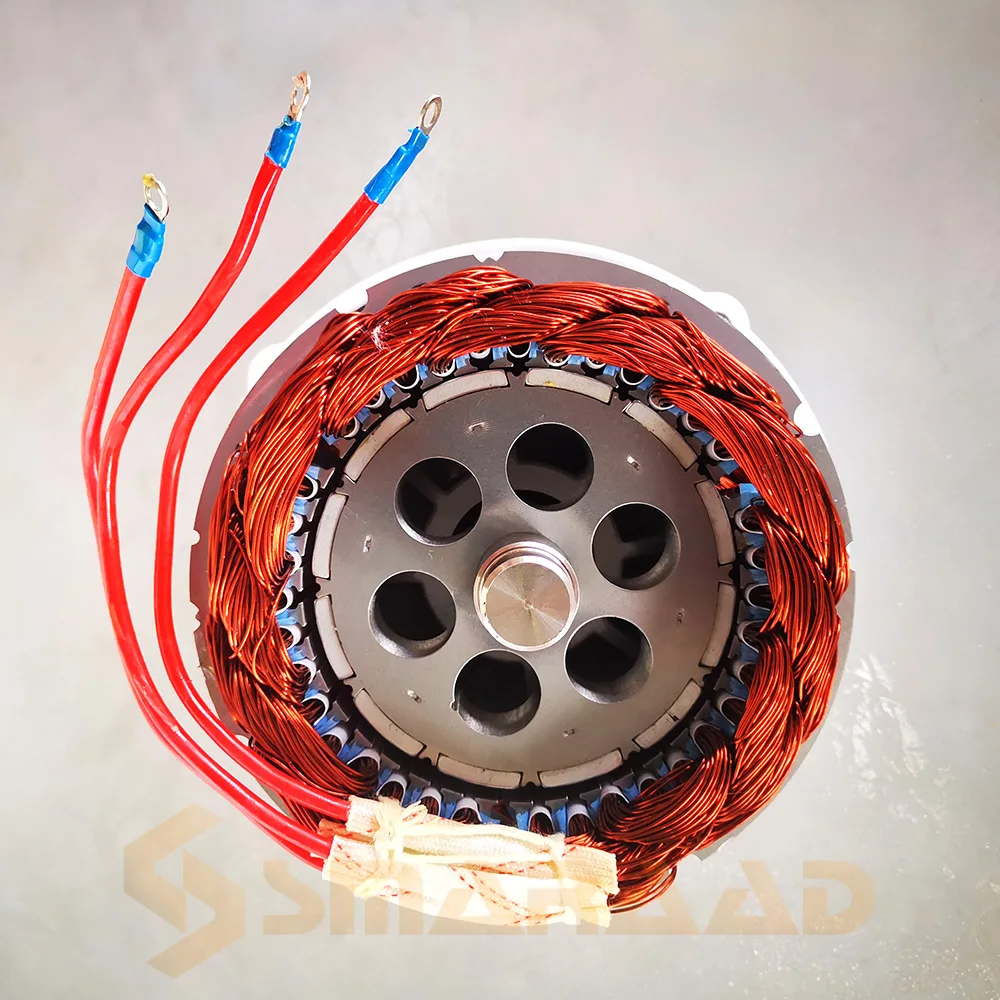 Imagem -03 - Gerador de 300w 400w 500w e 600w 12v 24v e 48v Fases Ímã Permanente Alternadores ac para Motor Eólico Turbina de Água Diesel