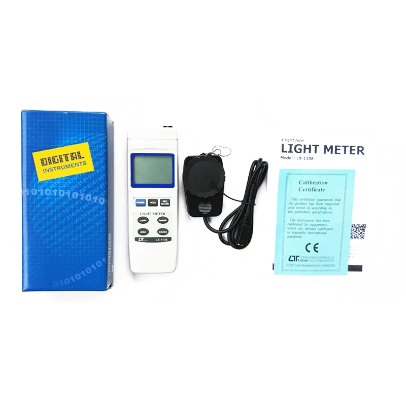 LUTRON LX-1108 LX1108 4 Jenis Lampu Meter, Lux Meter 4 In 1 Luminometer Tester