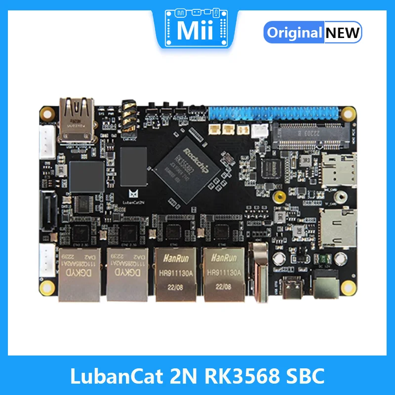 LubanCat 2N Rockchip RK3568 Development Board Compatible with Raspberry Pi 40Pin Interface Low Power Soft Routing