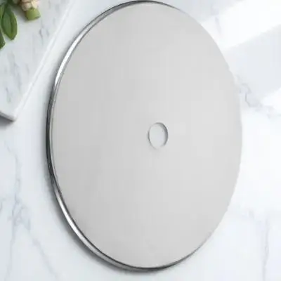 

1pcs Thickened Stainless Steel Induction Cooker Sinking Ring Heat Diffuser Plate Durable Metal Ring For Electric Stove Hot Pot