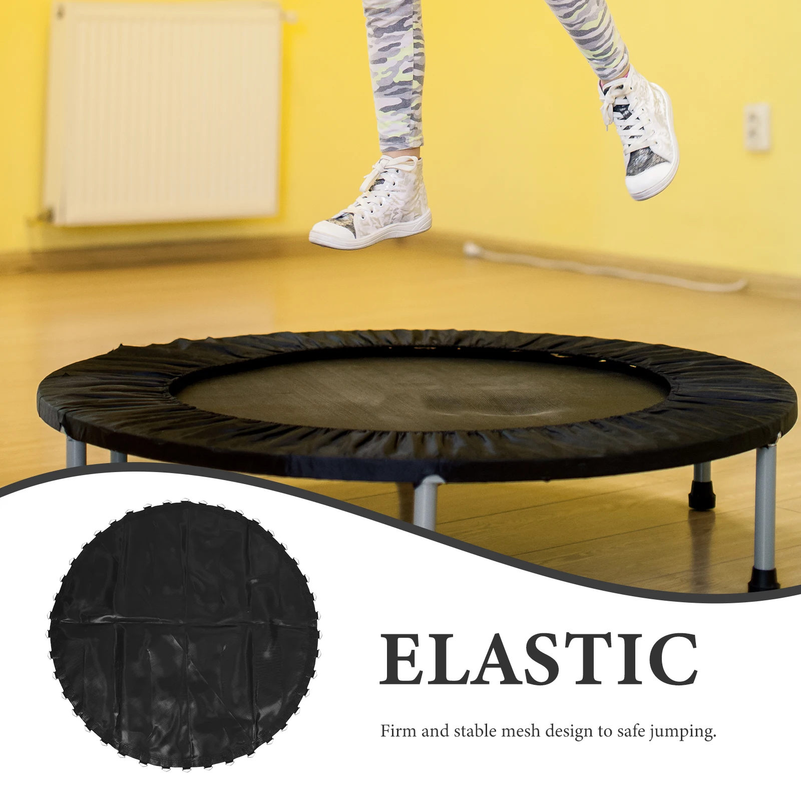 

Replacement 6 Feet 183cm Diameter 42 Hooks Jumping Trampoline Mat Durable Comfortable Easy Installation Outdoor Toy Spring