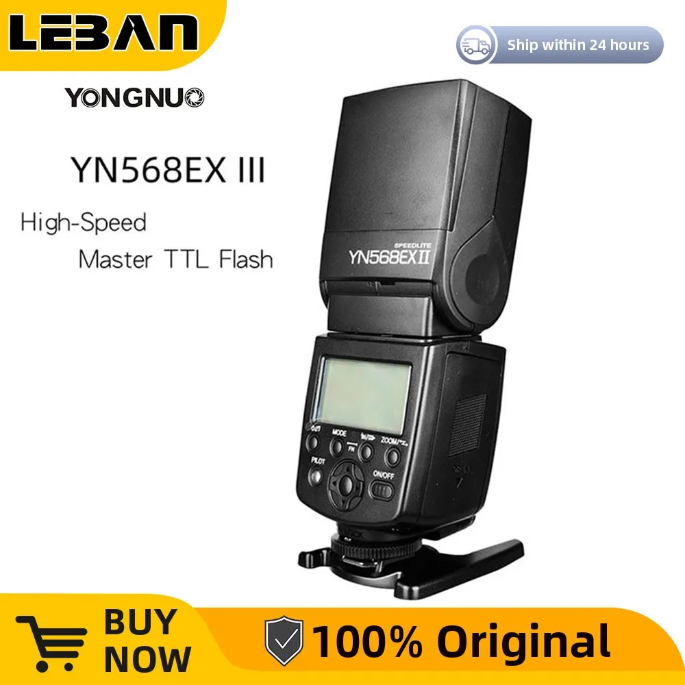 Yongnuo YN-568EX III TTL Master High Speed Sync 1/8000s Flash Speedlite for CANON 5D2 5D3 6D 7D 60D 70D 700D YN 568EX II