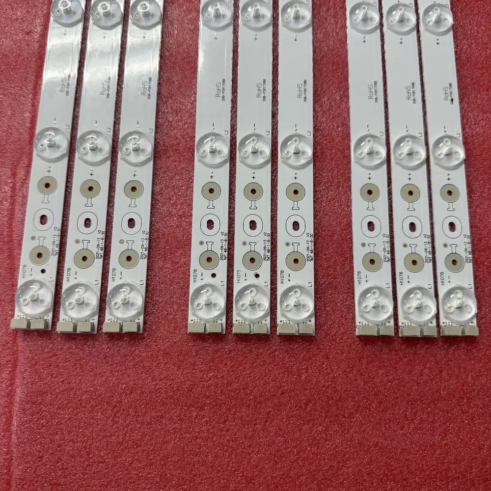 

9pcs/set LED backlight Strip For THOMSON 48FU4243C TCL L48F3390A L48F3320-3D LED48C910DJ L48F3310-3D LVF480SDAL 4C-LB4808-YH1