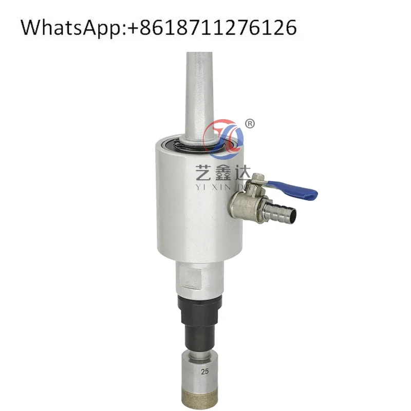 Bench drill drilling large water nozzle glass stone tile punching water inlet joint rotating water nozzle cone handle drill head
