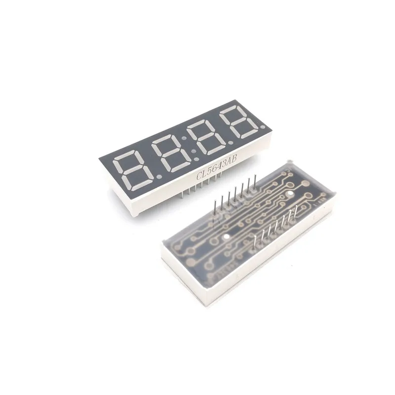 10pcs cátodo comum 0,56 polegadas 4 bits tubo digital azul display LED para relógio DIY